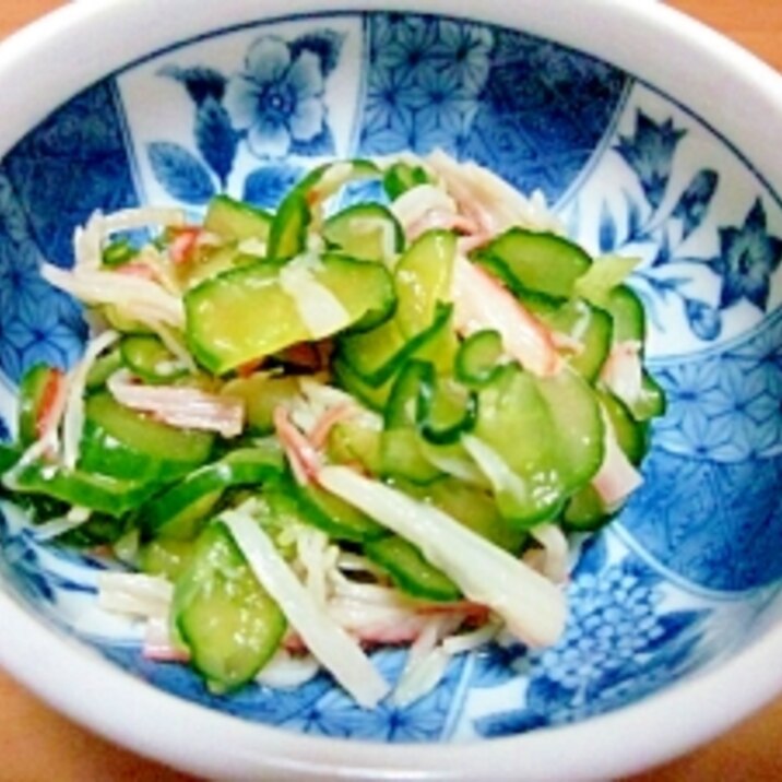 レモン風味のきゅうりの酢の物